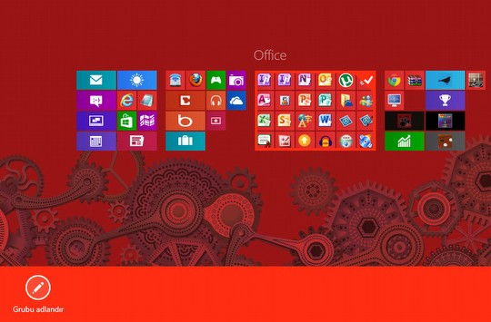 Windows 8 ipular - Kutucuk gruplarn isimlendirme